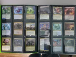 MTG Collection, 360 Cards. Mythics, Rares, Foils, Showcase Cards. Green Binder - Image 4