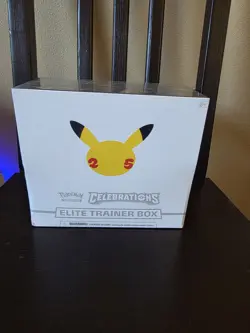 Pokemon TCG Celebrations ETB 25th Anniversary Elite Trainer Box Factory Sealed 820650809439 - Image 1