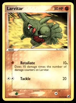 2005 EX - Unseen Forces Larvitar Basic/Common #61 - Image 1