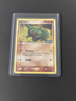 Pokemon TCG Larvitar EX Unseen Forces Card 61/115 Holo Stamped - Image 1