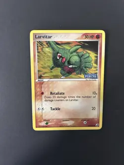 Pokemon TCG Larvitar EX Unseen Forces Card 61/115 Holo Stamped - Image 2
