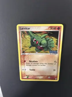 Pokemon TCG Larvitar EX Unseen Forces Card 61/115 Holo Stamped - Image 4