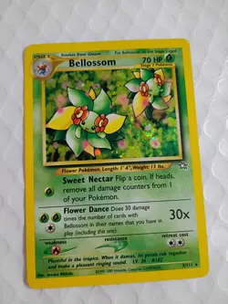 Bellossom 3/111 Holo Rare Pokemon Card Neo Genesis SWIRL Mint NEW CONDITION !!!! - Image 1
