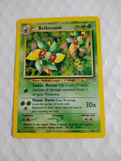 Bellossom 3/111 Holo Rare Pokemon Card Neo Genesis SWIRL Mint NEW CONDITION !!!! - Image 2
