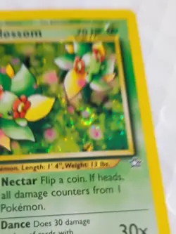 Bellossom 3/111 Holo Rare Pokemon Card Neo Genesis SWIRL Mint NEW CONDITION !!!! - Image 5
