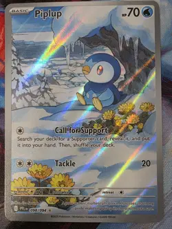 Pokemon TCG: Piplup 98/94 Illustration Rare Phantasmal Flames NM - Image 1