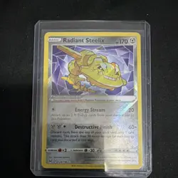 Pokemon TCG 2022 Radiant Alakazam Heatran Steelix Holo Card Lot (3) - Image 4