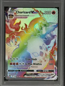 2020 Pokemon SWSH FA/ Charizard VMAX Champions Path - Secret #074 MINT PSA 9 - Image 2