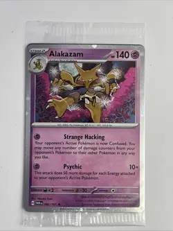 Alakazam 082/167 Cosmos Holo - Twilight Masquerade Promo SEALED - Pokemon TCG - Image 1