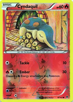 POKEMON Cyndaquil #18/162 Reverse Holo XY - BREAKthrough NM - Image 1