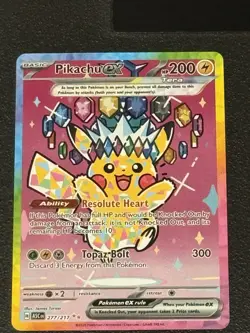 Pikachu ex Ascended Heroes ASC 277/217 SIR Pokemon TCG IN HAND - Image 1