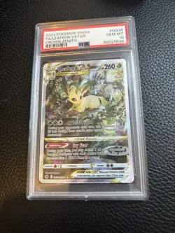 Pokemon Leafeon VSTAR GG35/GG70 Crown Zenith Galarian Gallery Holo PSA 10 - Image 1
