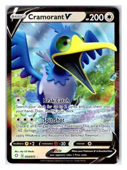Pokemon TCG - Cramorant V - Shining Fates 054/072 Ultra Rare Holo - Image 1