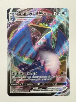 Pokemon TCG - Cramorant VMAX - Shining Fates 055/072 Ultra Rare Holo Full Art - Image 1