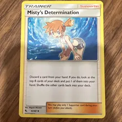 Pokemon Misty's Determination - Uncommon - NonHolo - Hidden Fates 62/68 - NM - Image 1