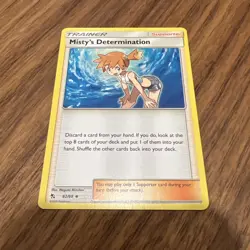 Pokemon Misty's Determination - Uncommon - NonHolo - Hidden Fates 62/68 - NM - Image 2