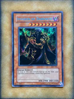 Yugioh Invader of Darkness IOC-111 Secret Rare 1st Ed MP - Image 1