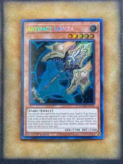 Yugioh Artifact Lancea BLMM-EN125 Secret Rare 1st Ed NM - Image 1