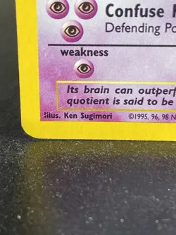 Pokemon Alakazam Base Set 2 Holo Unlimited Rare Card 1/130 Vintage Swirl MP - Image 3