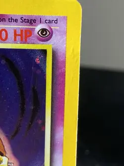 Pokemon Alakazam Base Set 2 Holo Unlimited Rare Card 1/130 Vintage Swirl MP - Image 4