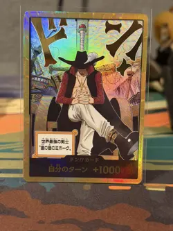 One Piece Gold DON!! Dracule Mihawk OP14 Azure Sea’s Seven Japanese - Image 1