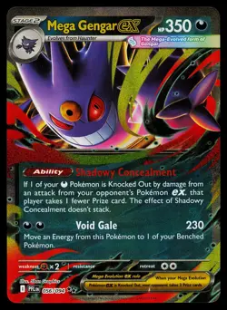 Pokemon Card Mega Gengar ex 056/094 ME02: Phantasmal Flames - Image 1