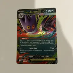Mega Gengar ex 056/094 Me02: Phantasmal Flames Holo Pokemon Card - Image 1