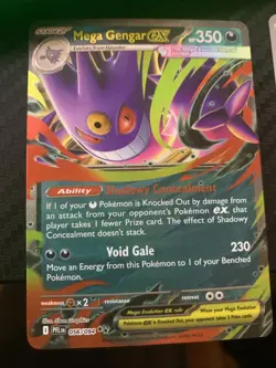 Mega Gengar EX 056/094 Me02: Phantasmal Flames Holo Pokemon Card - Image 1