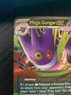 Mega Gengar EX 056/094 Me02: Phantasmal Flames Holo Pokemon Card - Image 2
