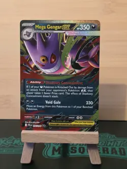 Mega Gengar EX 056/094 Me02: Phantasmal Flames Holo Pokemon Card Near Mint NM - Image 1