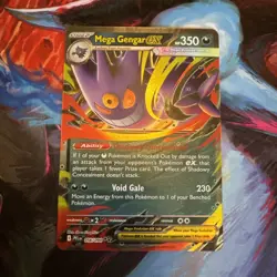 Mega Gengar EX 056/094 Me02: Phantasmal Flames Holo Pokemon Card Near Mint NM - Image 1