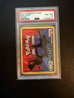 PSA 8 2003 Pokemon eReader Eon Ticket Promo Card for Ruby & Sapphire Graded - Image 1
