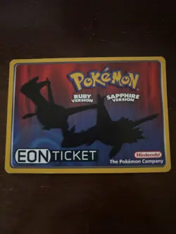 Pokemon Eon Ticket Promo E-Reader E Card Ruby & Sapphire Edition - Image 2