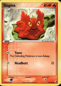 Slugma 73/115 Common EX Unseen Forces Pokemon - Image 1