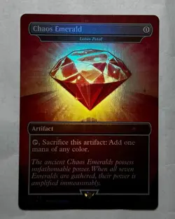 MTG Red Chaos Emerald (Lotus Petal) 7032 Secret Lair Drop Sonic PSA 10 POTENTIAL - Image 1