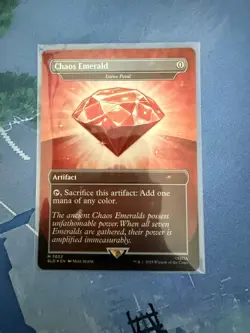 Magic the Gathering: Red Chaos Emerald (Lotus Petal) Sonic SLD 7032 - Image 1