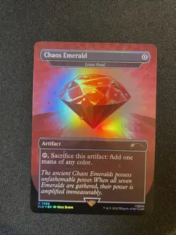 Chaos Emerald / Lotus Petal (Red) Sonic the Hedgehog Secret Lair Drop (NM/M) - Image 1