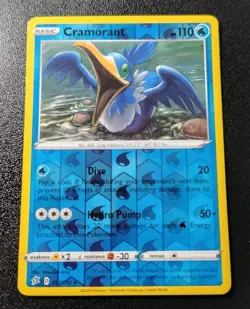 Pokemon Rebel Clash Cramorant Reverse Holo Rare Card 051/192 NM - Image 1