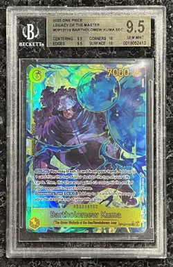 Bartholomew Kuma (Alternate Art) OP12-119 Legacy of the Master Foil BGS 9.5 - Image 1