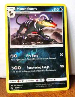 POKEMON HOUNDOOM 59/111 REVERSE HOLO RARE CRIMSON INVASION LP - Image 1