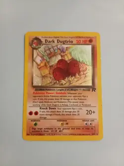 Pokemon Dark Dugtrio 6/82 Team Rocket Holo Pokemon TCG Card Moderately Played MP - Image 1
