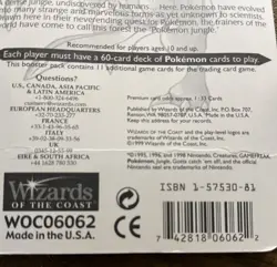 1999 Pokemon Jungle Booster Pack Factory Sealed Trading Card Game VINTAGE Sealed 742818060639 - Image 4