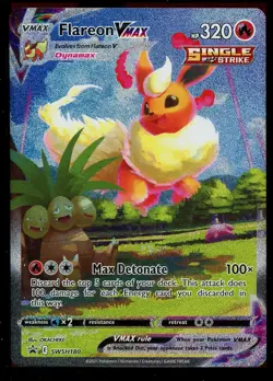 Pokemon Flareon VMAX SWSH180 Sword & Shield Promo Card Near Mint - Image 1