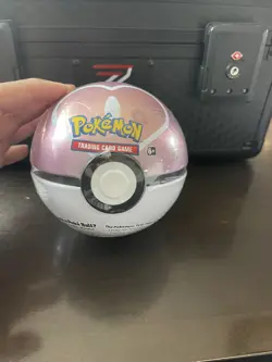 FACTORY SEALED Pokemon TCG Love Ball Pokeball Tin (J21) RARE Pokemon Tin - Image 1
