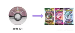 Pokemon TCG Love Ball Pokeball Tin (J21) RARE Pokemon New FACTORY SEALED - Image 1