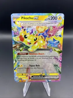Pokemon Pikachu TCG Surging Sparks EX Double Rare Holo Card 057/191 NM Condition - Image 1