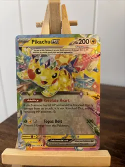 Pokemon Pikachu TCG Surging Sparks EX Double Rare Holo Card 057/191 NM Condition - Image 1