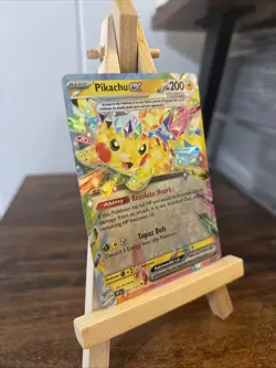 Pokemon Pikachu TCG Surging Sparks EX Double Rare Holo Card 057/191 NM Condition - Image 3
