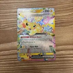 Pokemon Pikachu TCG Surging Sparks EX Double Rare Holo Card 057/191 NM Condition - Image 1