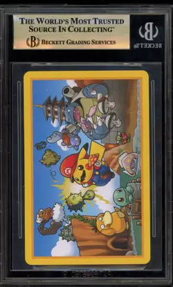 Pokemon Mario Pikachu Playing Cards Joker BGS 10 Pristine - Image 2